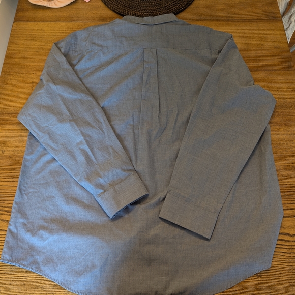 NWT Croft & Barrow Men's XXL Blue Easy Care Long Sleeve Button Down Shirt - Picture 4 of 4